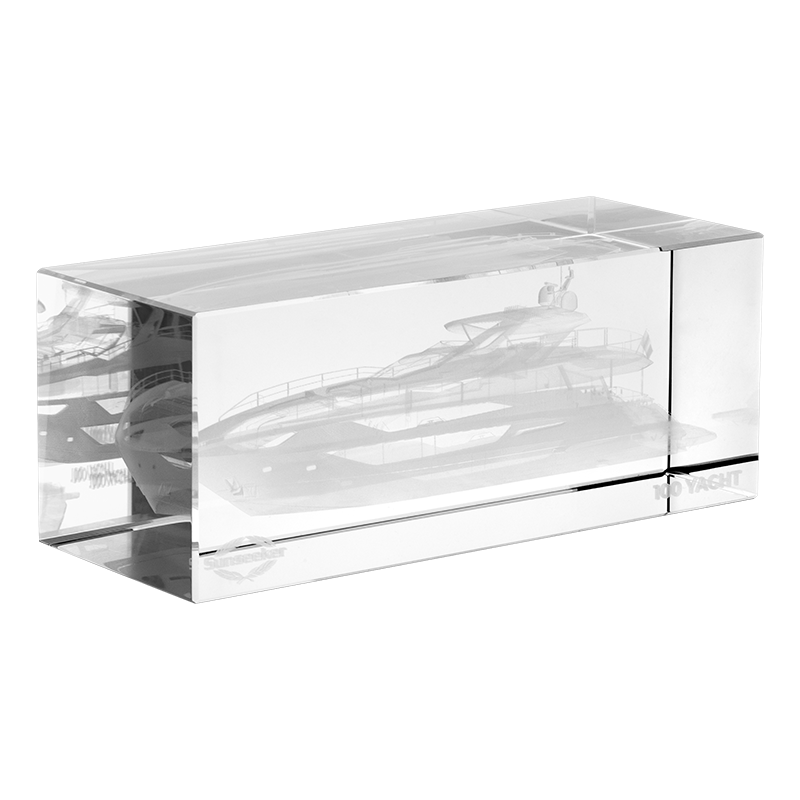 100 Yacht Crystal Paper Weight – Sunseeker Collection